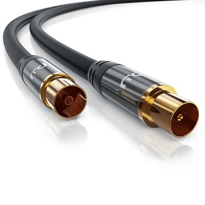 Primewire HDTV-Antennenkabel Premium Koaxialkabel DVB-C DVB-S DVB-T DVB-T2 0,5m