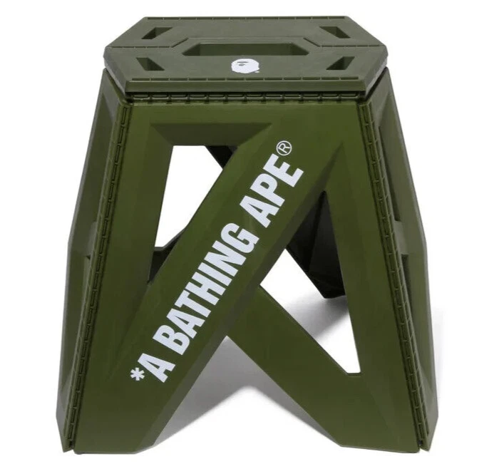 BAPE A Bathing Ape A BATHING APE FOLDING STOOL Chair 1J30192010 NEW Japan F/S - Image 2 of 4