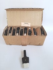 Original Heißgeräte Stecker Bakelit Porzellan DDR 250V 10A Flach- Gerätestecker 