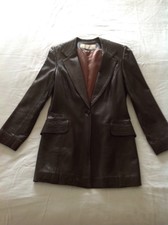 Absolutely Stunning Tomasz Starzewski Leather Jacket Size Uk 10 Immaculate