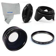 52MM Wide Angle Macro Lens  UV Filter  Lens Hood for Nikon D3000 D3200 D3100