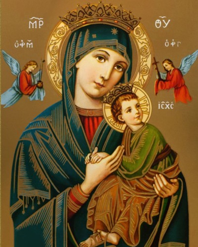 virgin mary our lady of perpetual help catholic religious 8x10