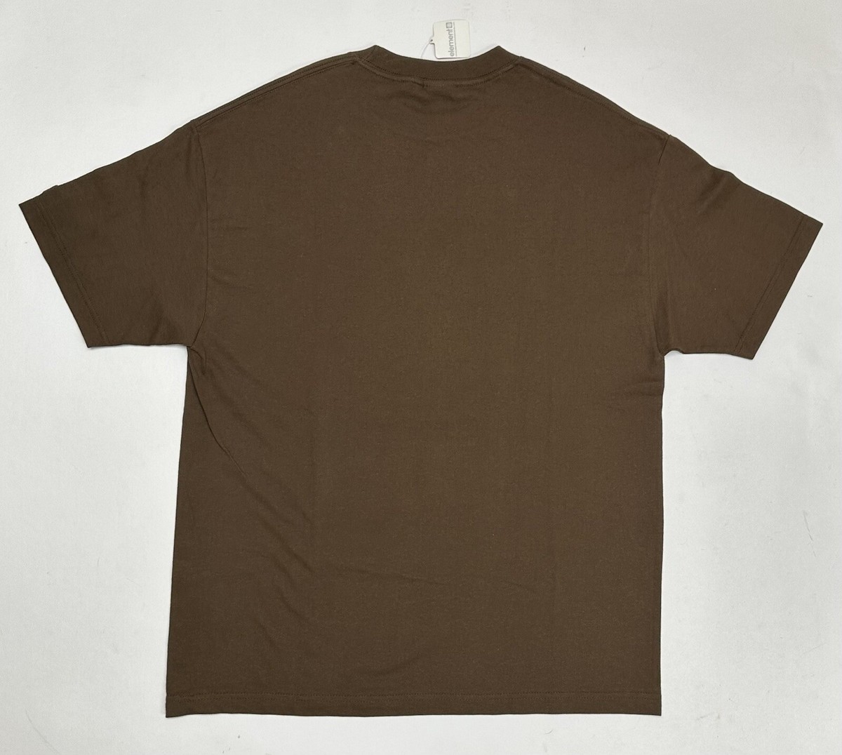 Vintage Element Skateboard BAMs Margera Foil Logo Tee Brown