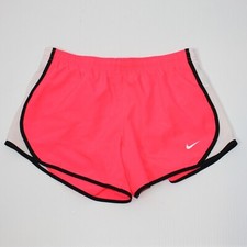 Nike Kids' Girl's Dry Tempo Running Shorts in Pink with Black Trim size M 10-12