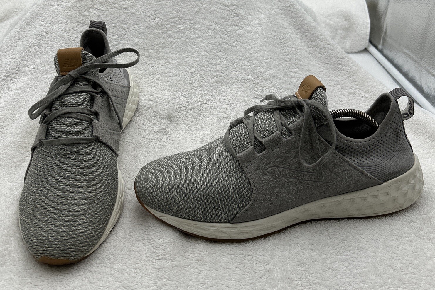 New Balance Fresh Foam CruzV1 Women's Gray Running Athletic Sz 12 WCRZRRG VGUC