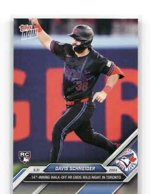 DAVIS SCHNEIDER Rookie Card 2024 Topps Now #247 Blue Jays City Connect Jersey RC