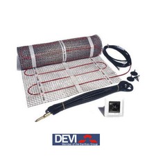 DEVI Fußbodenheizung Dünnbett-Set 3 qm Bodenheizung 140F0820 Touch