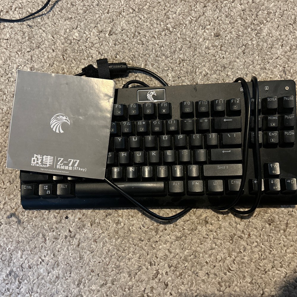 MECHANICAL KEYBOARD FALCON Z-77 RAINBOW LIGHT