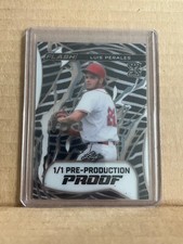 Luis Perales 2024 Leaf Metal Baseball 1/1 Pre Production Proof