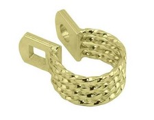 VINTAGE LOWRIDER TWISTED SEATPOST CLAMP (OUTER DIAMETER 28.6MM) 605 IN GOLD.
