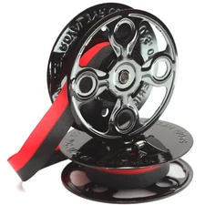 Royal Typewriter Model Standard No 5 Twin Metal Spools with New Black Red Ribbon