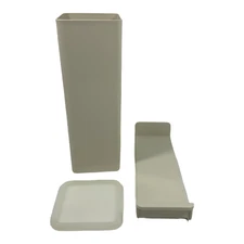 Tupperware Cheese Velveeta Butter Cracker Keeper w/ Tray & Lid 1696 1698 Vintage