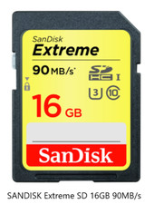 16GB ANCIN Extreme SD 16GB 90MB/s SANDISK SDSDXNE-016G-ANCIN Factory Sealed