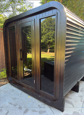 Dry Traditional Barrel Steam Sauna Cedar SPA Indoor Outdoor Sunhome electric