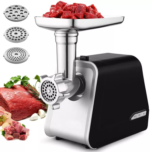 Fleischwolf elektrisch mit Metall-Getriebe Wurstmaschine Wurstfüller 2000 Watt - Bild 4 von 11