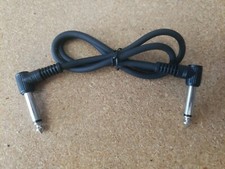 2 ft guitar pedal audio patch cable cord right angle to right angle