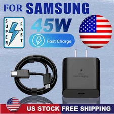 Original 45W Fast Wall Charger+Type C Cable For Samsung A16 A06 A15 A25 A35 A55