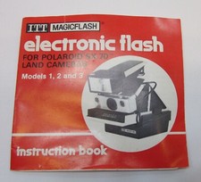 Book Only For Polaroid SX70 Land Camera ITT Magicflash Electronic Flash FREE S/H