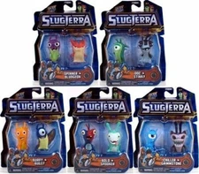 Slugterra Mini Figure 2-Pack SET OF 5 Slugs with Code for Exclusive Game items