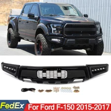 Steel Raptor Style Front Bumper Cover W/ LED Light For Ford F-150 XLT 2015-2017