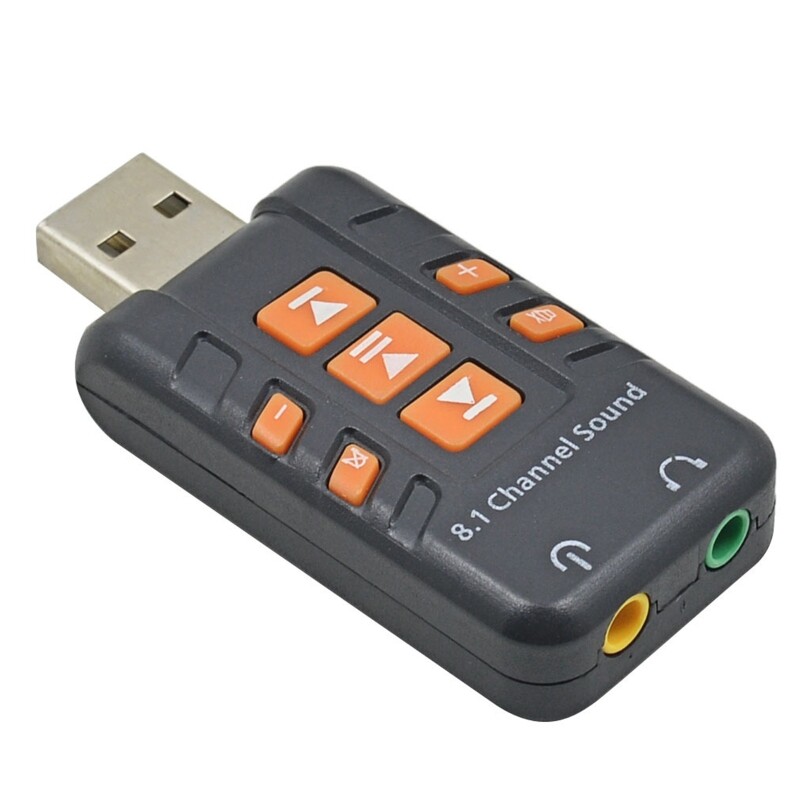 3.5mm External Sound Card USB 3.0 8.1 Surround Sound Adapter for ...
