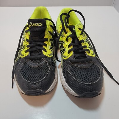 Asics Gel-Contend 3 Black Yellow Lace Up Sneaker C567Q Shoe  display picture 3