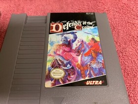 DEFENDER OF THE CROWN Nintendo 1989 NES authentic cleaned Game & Manual