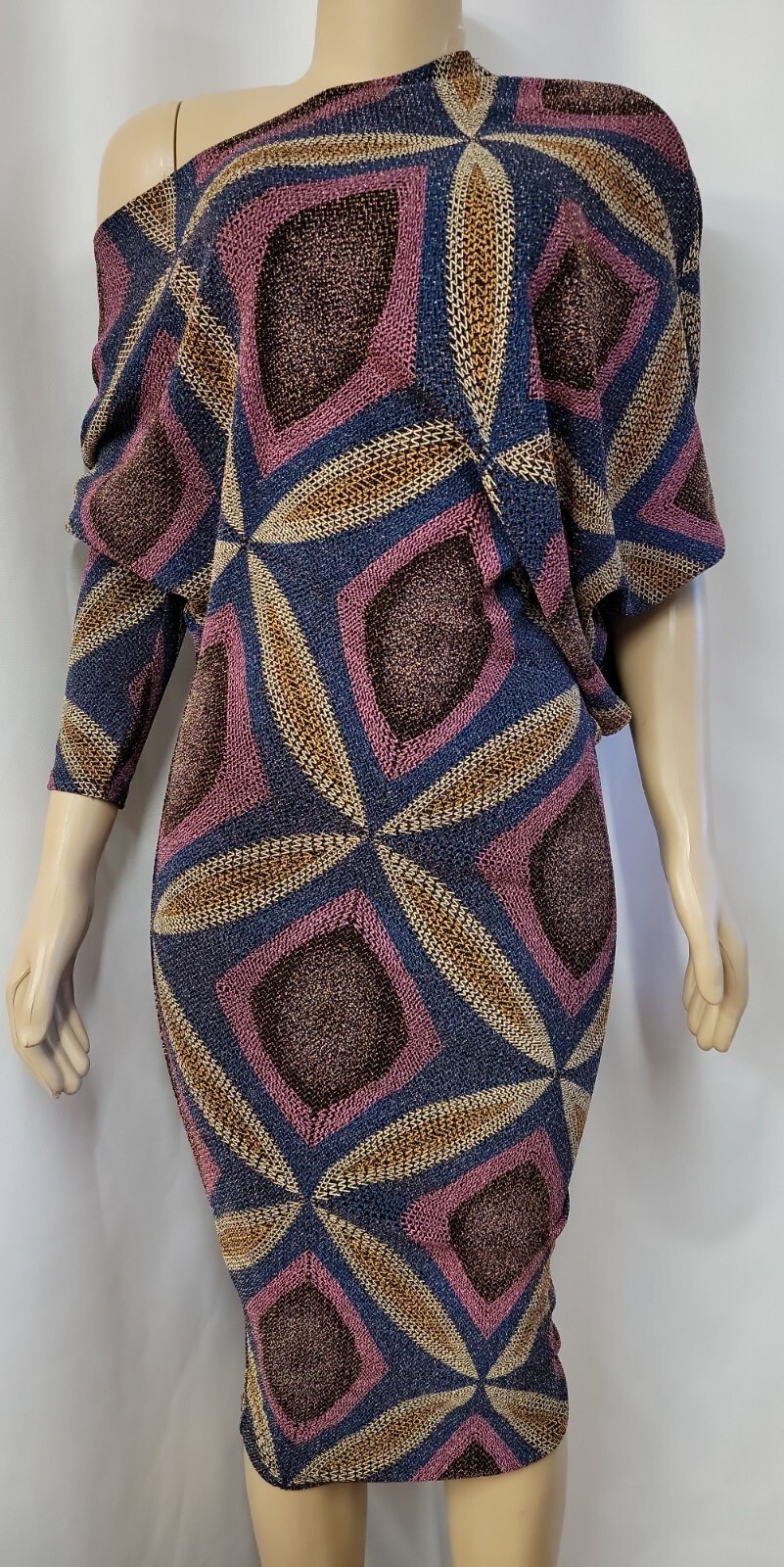 CAMEO USA Vintage Metallic Multicolor Bodycon RARE Si… Gem