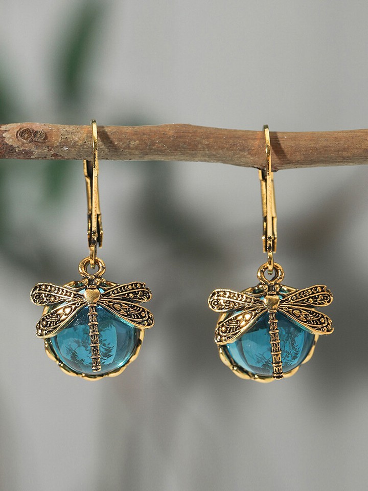 Orecchini Pendenti Con Pietre Naturali Jasper - Gancio A Leva, Placcati Argento, Misure 6-12 Mm Orecchini Placcati Argento Handmade