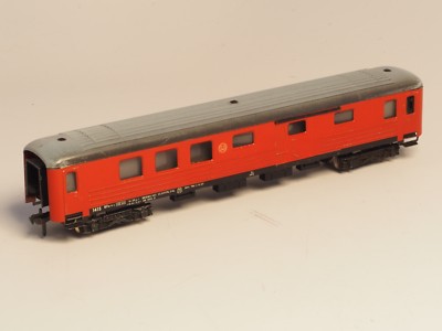 1415 Fleischmann HO Metal Swedish SJ Baggage passenger car from 1950's