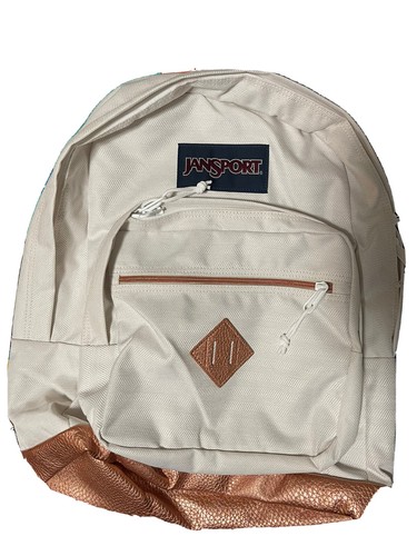Rose Gold Backpack, Solid, White 