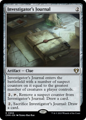 MTG Investigator's Journal  - Commander Masters #956