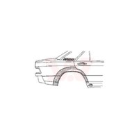 VAN Wezel Reparaturblech Seitenwand Hinten Rechts FüR Mercedes-Benz 190 W201