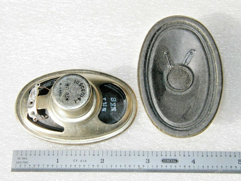MINIATURE 1.8" X 2.8" SPEAKERS 8 OHM - 2 pcs