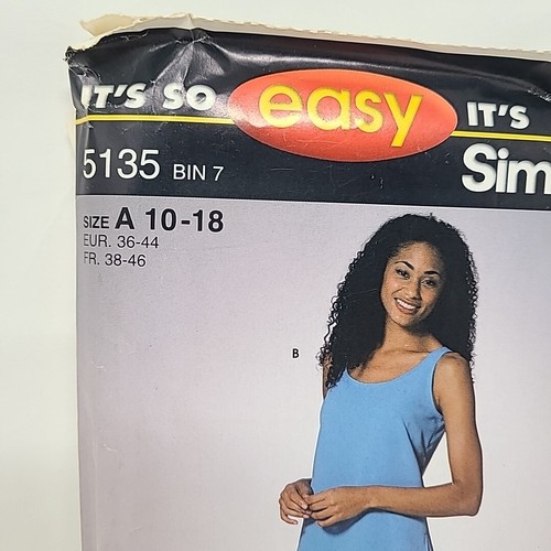 Simplicity 5135 Sewing Pattern Misses Tunic & Pants Size A (10-18) - Picture 2 of 3