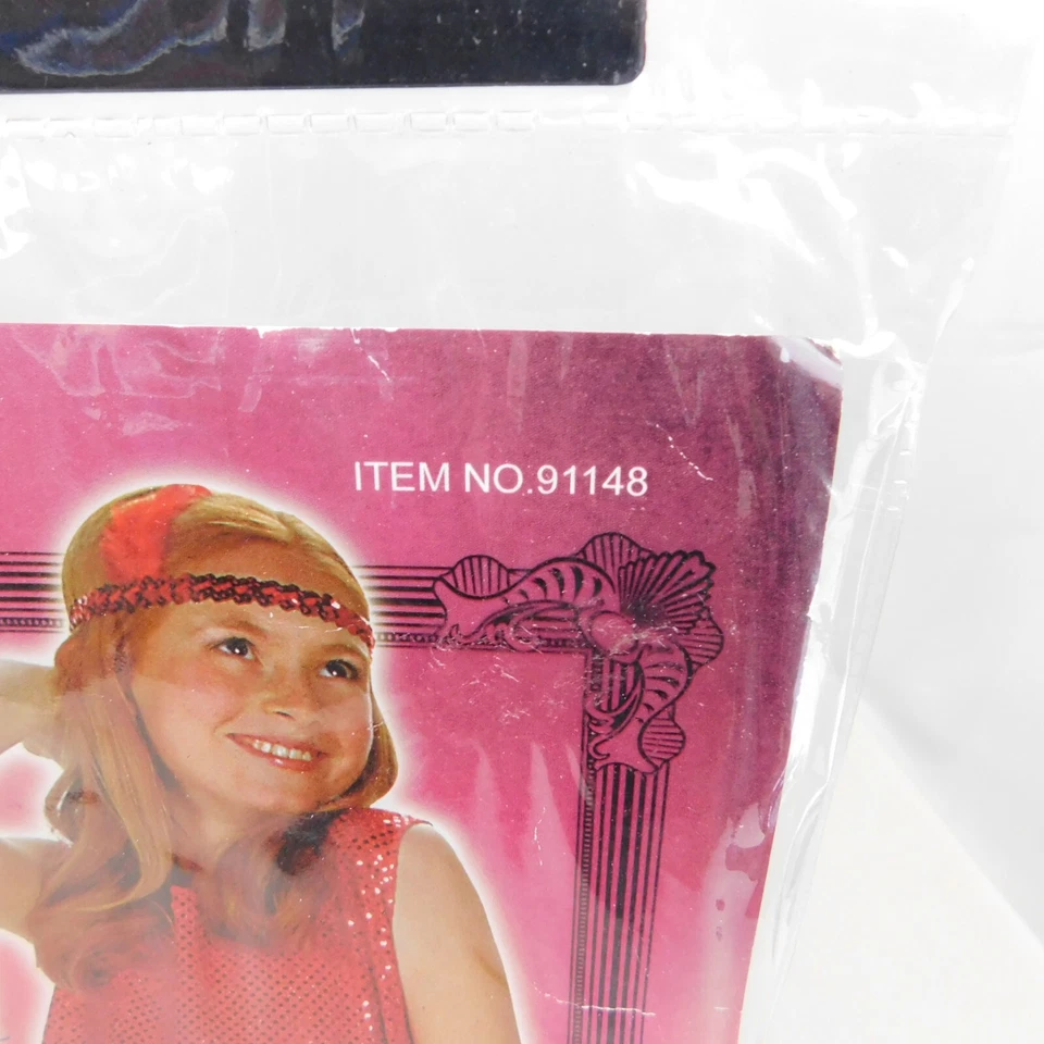 Roaring 20s Girls Sequin Flapper Halloween Costume - Gold, 12-14 Large #3317 - Image 4 of 4