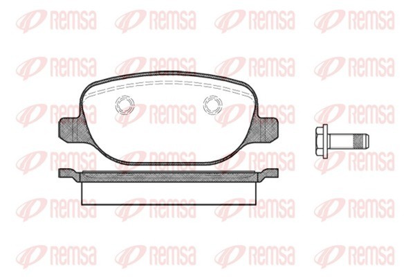 Remsa Bremsbelagsatz Scheibenbremse 0878.00 FüR Lancia 159 Alfa Brera Sportwagon-image