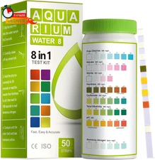 Aawipes 8-In-1 Aquarium Test Kit for Fish Tanks - Quick & Accurate Water Testing