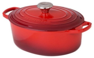 Le Creuset Signature Bräter 31 cm oval  kirschrot