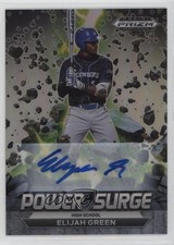 2022 Panini Prizm Draft Picks Power Surge Silver Elijah Green #PS-EG Auto 0w3