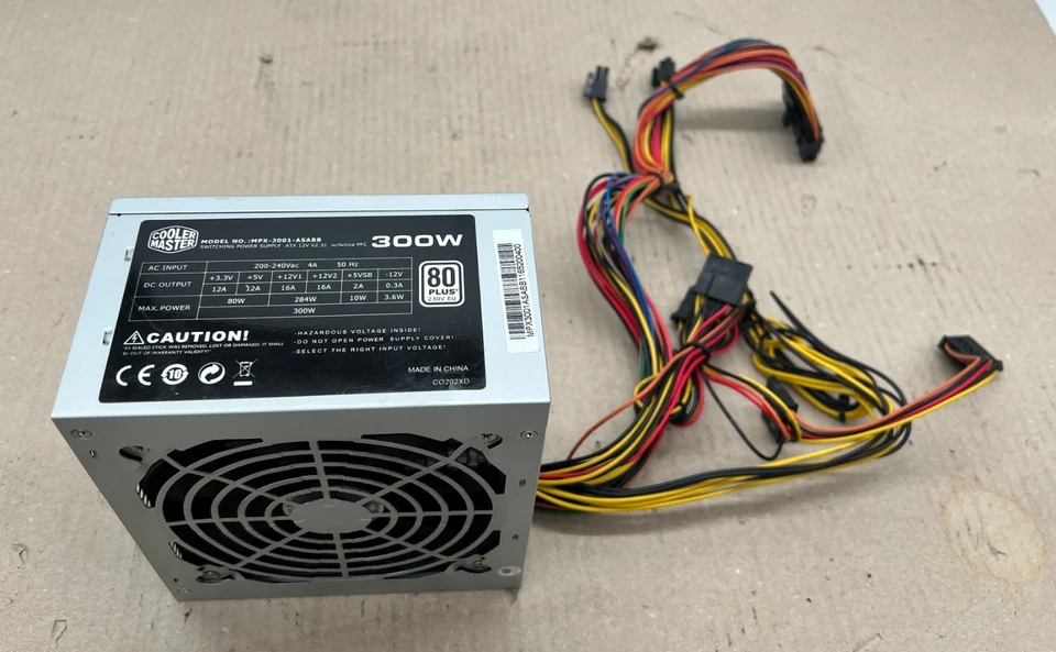 PSU COOLER MASTER MPX-3001-ASBB Alimentatore per PC Desktop 300W ATX 20+4 Pin - Immagine 3 di 3