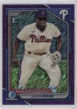 2024 Bowman Chrome Prospects Purple Shimmer Refractor 174/250 Jalvin Arias b9e