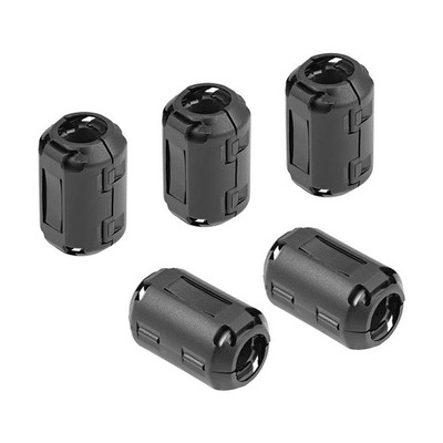 uxcell 13mm Ferrite Cores Ring Clip-On RFI EMI Noise Suppression 13mm, Black 