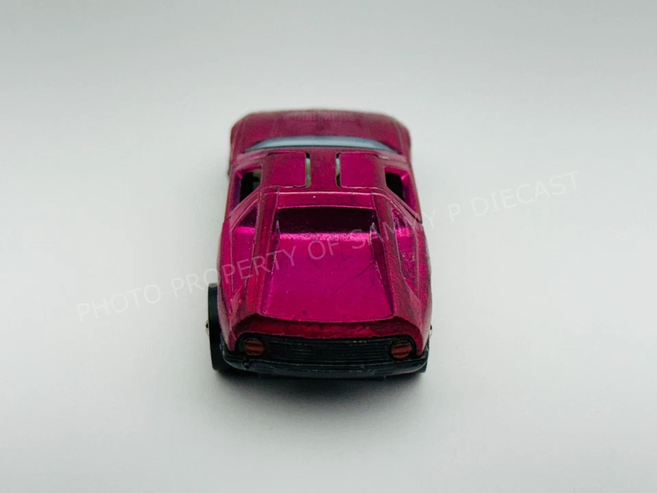 Hot Wheels Redline MERCEDES BENZ C111 Tough Rose HK White Interior Very Nice !!! - Image 4 of 4