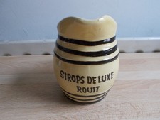 Ancien pichet en céramique SIROPS DE LUXE ROUIT