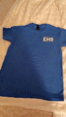 EHS Safety Uncle Sam Graphic Blue Men's Cotton T-Shirt, Breathable, Patriotic