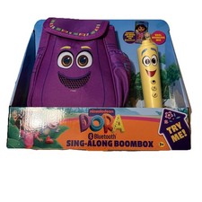 Dora Bluetooth Sing Along Boombox with Microphone and Built-in Music, Kids Ka...