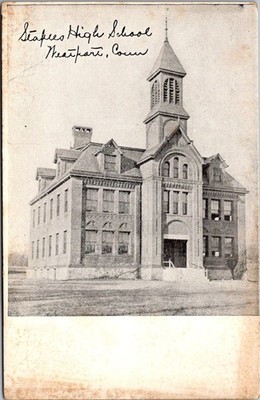 Staples High School, Westport CT Undivided Back Vintage Postcard B131