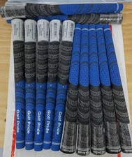 13x Golf Pride New Decade Multicompound MIDSIZE Golf Club Grips Set Blue/Black
