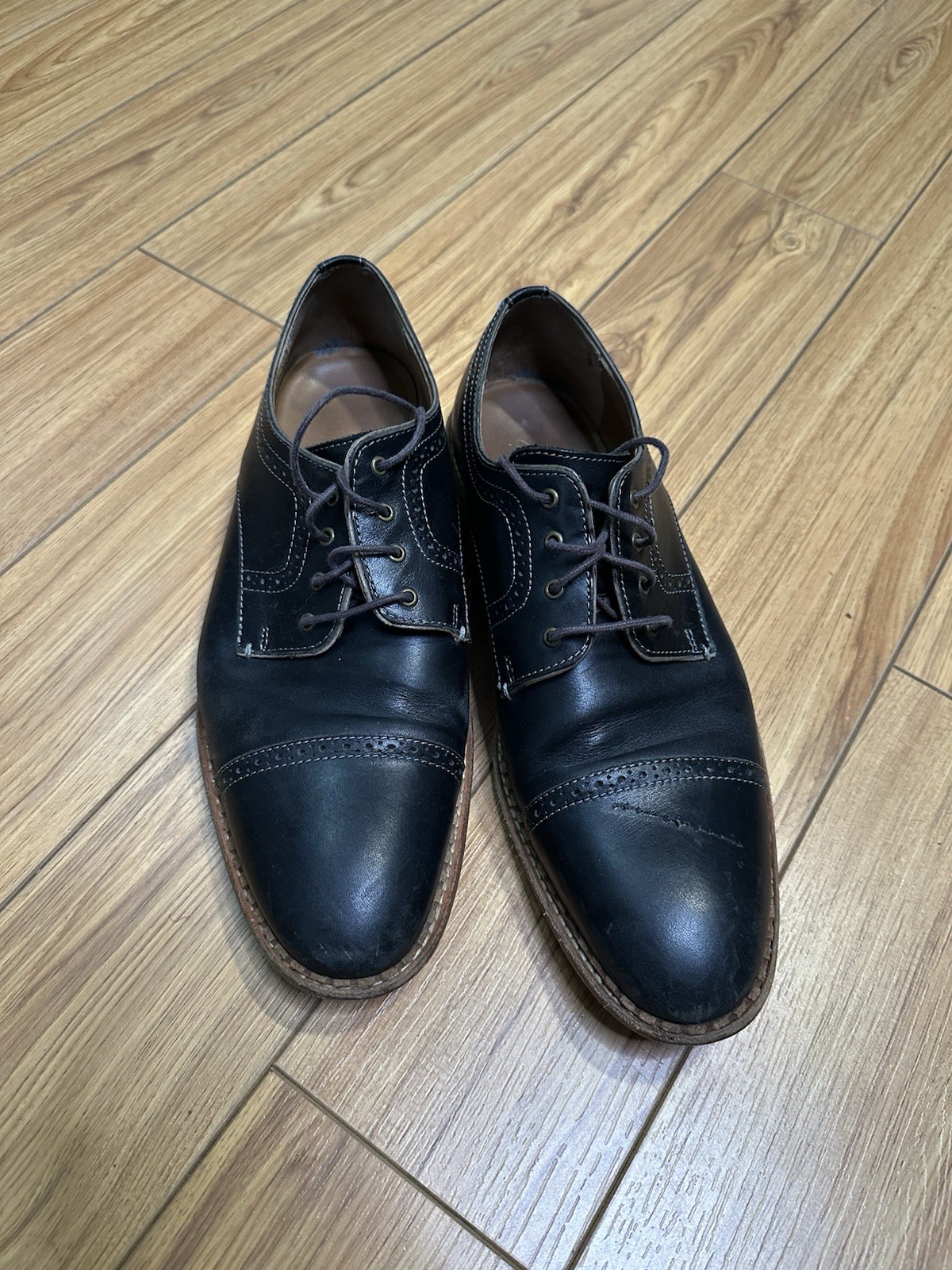 SAOLA Scarpe Johnston Murphy uomo 11 1 2 pelle marrone tinta unita derby Oxford eleganti casual